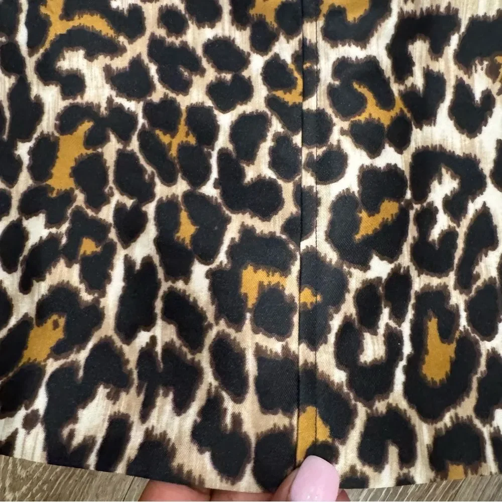 J. Crew A line Animal Print shift Dress - Picture 6 of 10